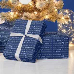 Moderne Personalisierte Namen, XOXO Benutzerdefini Geschenkpapier
