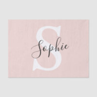 Moderne personalisierte Namensmonogramm Pastellros