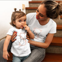 Moderne personalisierte Namensmonogramm Pastellros
