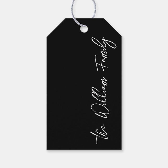 Moderne Personalisierte Namensschilder Geschenkanhänger (Vorderseite)