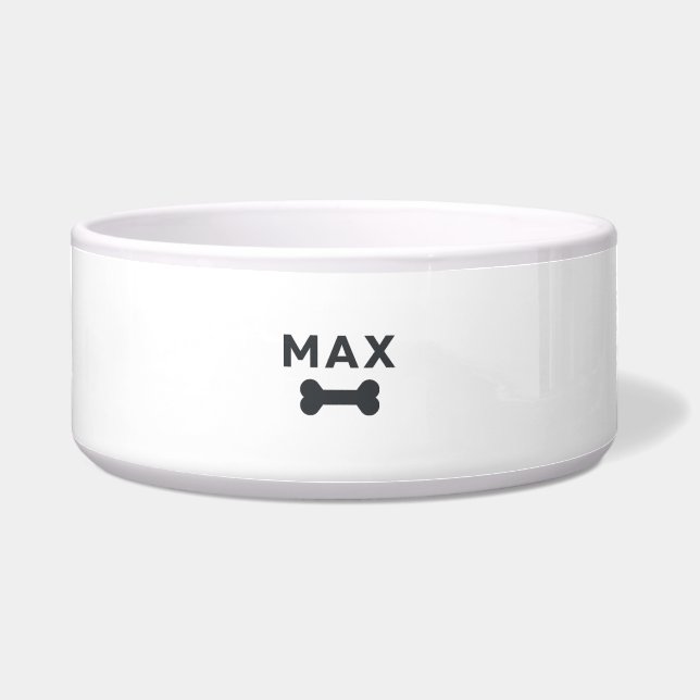 Moderne Personalisierte Pet-Schale Napf (Vorderseite)