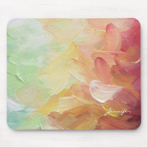 Moderne Personalisierte Rot Goldene Aquamarine Ölf Mousepad