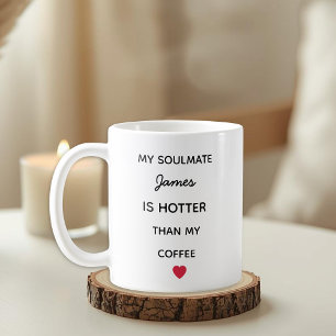 Moderne personalisierte Seelenverwandte-Kaffeetass Kaffeetasse