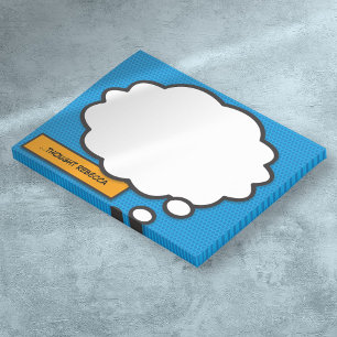 Moderne personalisierte Sprechblase im Stil eines Post-it Klebezettel