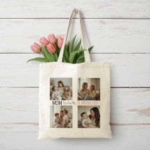 Moderne personalisierte Superheldin-Mutter-Foto-Co