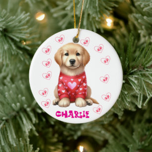 Moderne personalisierte Tierfotos - whimischt für Keramik Ornament