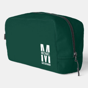 Moderne personalisierte Trauzeugen-Monogramm und N Waschbeutel