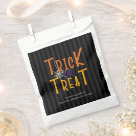 Moderne Personalisierte Trick- oder Treatongram Geschenktütchen