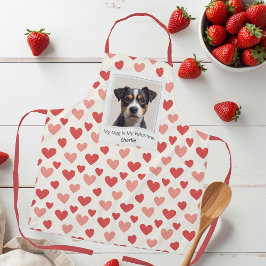 Moderne personalisierte Valentinstag-Schürze für H Schürze