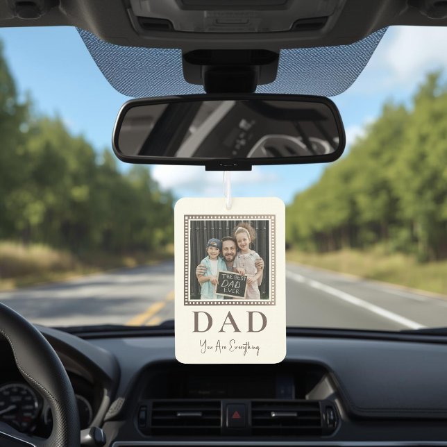 Moderne personalisierte Vater-Foto Autolufterfrischer (Von Creator hochgeladen)