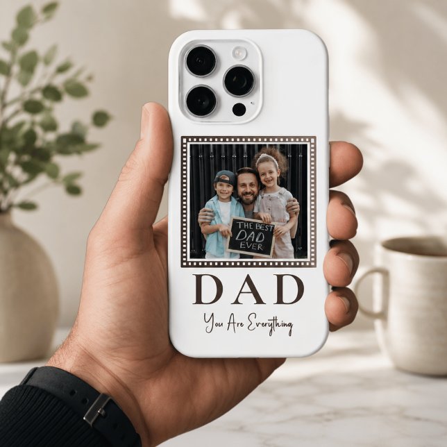 Moderne personalisierte Vater-Foto Case-Mate iPhone Hülle (Von Creator hochgeladen)