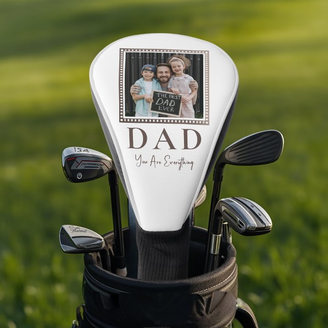Moderne personalisierte Vater-Foto Golf Headcover (Von Creator hochgeladen)