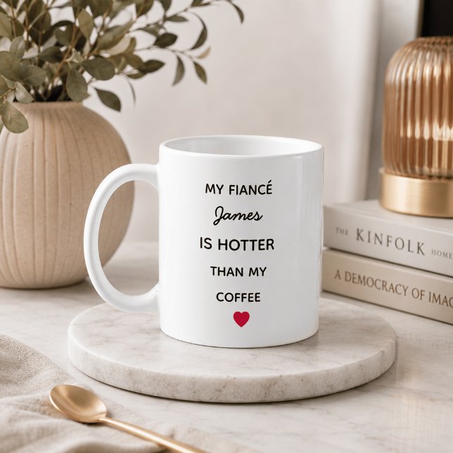 Moderne Personalisierte Verlobter Kaffeetasse (Von Creator hochgeladen)
