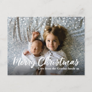 Moderne Personalisierte Weihnachtskarte Feiertagspostkarte