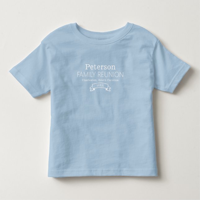 Moderne Personalisierte Wiedersehen Kleinkind T-shirt (Vorderseite)