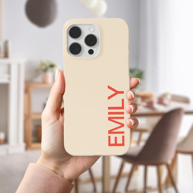 Moderne Persönliche Fettschrift iPhone Hülle (Von Creator hochgeladen)