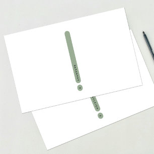 Moderne persönliche Korrespondenz 2-Spalten Briefpapier