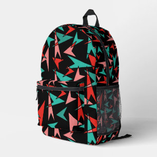 Moderne Pfeile Aqua Orange Black Bedruckter Rucksack