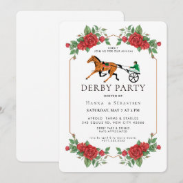 Moderne Pferderennen Derby-Party Reitsport  Einladung