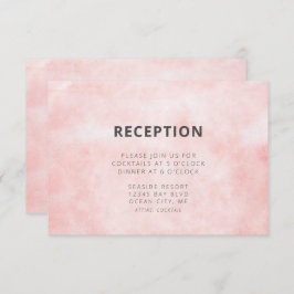 Moderne Pfirsichfarben Saubere Minimalistische Hoc Begleitkarte