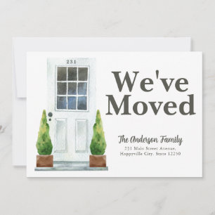 Moderne Pflanze an der weißen Front bewegen sich Ankündigung