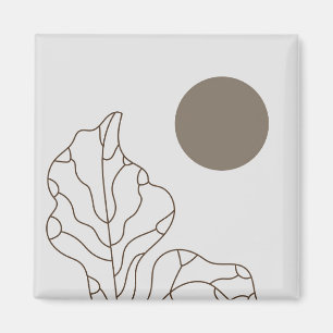 Moderne Pflanze Magnet