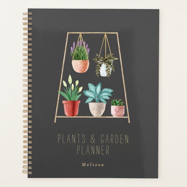 Moderne Pflanze und Garten Personalisiert Planer (Vorderseite)