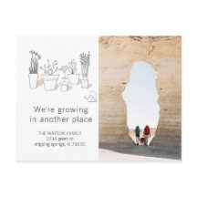 Moderne Pflanze | Verschieben der Ankündigung Post