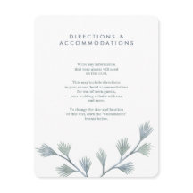 Moderne Pine Green + White Wedding Cards