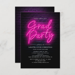 Moderne Pink Grad 2025 Foto Graduation Party Einladung