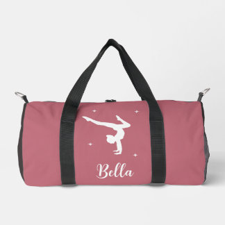 Moderne Pink Gymnastics Dance Fitness Duffle Bag