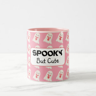 Moderne pink Halloween Gruselgeschenk aber süßes K Zweifarbige Tasse