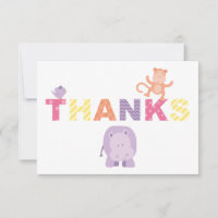Moderne Pink Jungle Animals Baby Girl Dusche