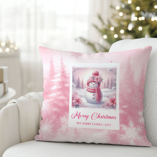 Moderne Pinkmas Cozy Winterwald Kinder Geschenk Ho Kissen
