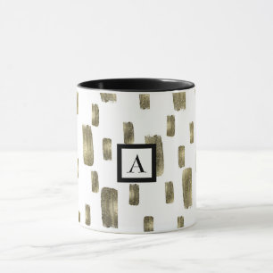 Moderne Pinsel Gold Kupfer Bronze Glanz Tasse