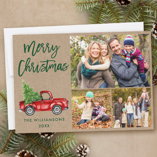 Moderne Pinsel-Schriftzug-LKW 3 Foto Weihnachten K