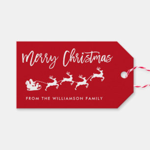 Moderne Pinselschrift Star Weihnachten Weihnachten Geschenkanhänger