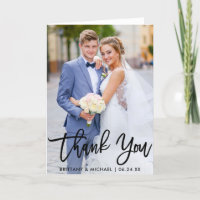 Moderne Pinselschrift Wedding Foto Falten Vielen D