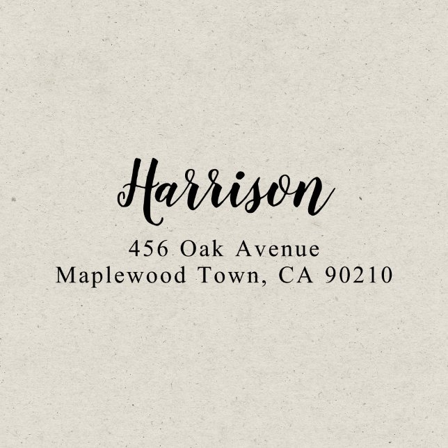 Moderne Pinselskriptkalligrafie Einfach Selbstinki Permastempel (Von Creator hochgeladen)