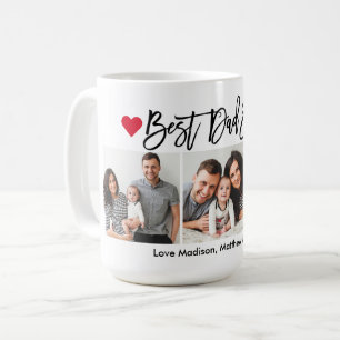 Moderne Pinselstriche Hört Besten Vater je 3 Foto Kaffeetasse