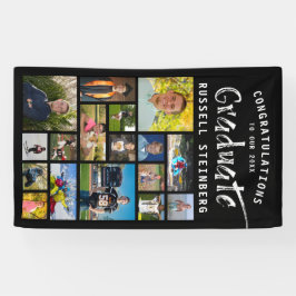 Moderne Pinselstriche Stroke Graduate Foto Collage Banner
