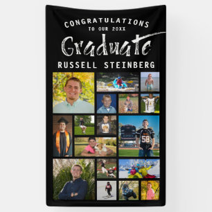 Moderne Pinselstriche Stroke Graduate Foto Collage Banner