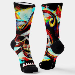 Moderne Piratenflagge Socken