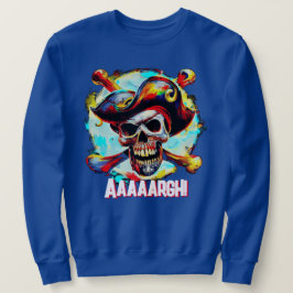 Moderne Piratenflagge Sweatshirt