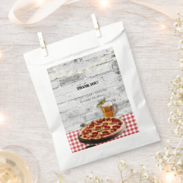Moderne Pizza + Beer Bricks Baby Dusche Geschenktütchen