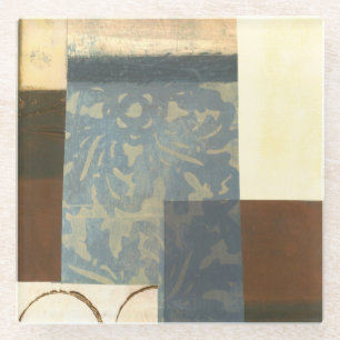 Moderne Platten-Malerei Glasuntersetzer