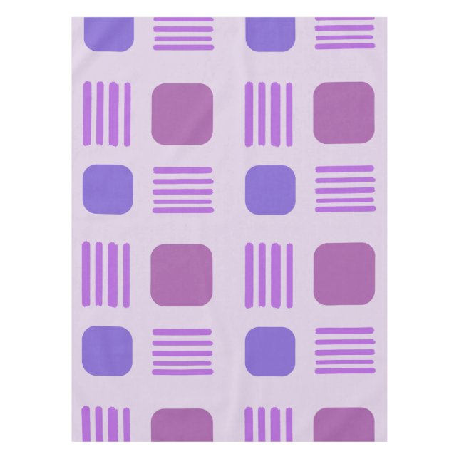 Moderne Plätze aus dem Mittelalter Lila Tischdecke (Vorderseite)