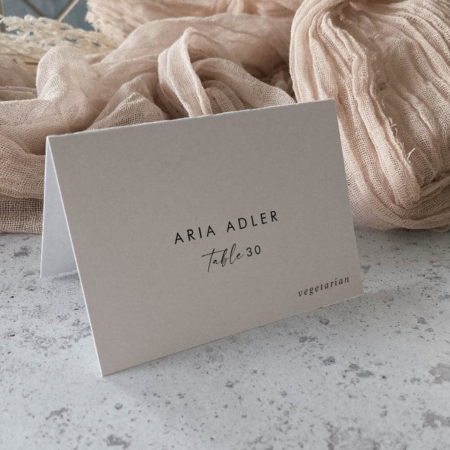 Moderne Platzkarten für das SkriptWedding-Menü Tischnummer (Von Creator hochgeladen)