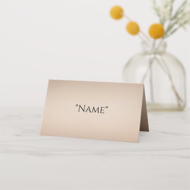 Moderne Platzkarten für die Hochzeit (Vorderseite)
