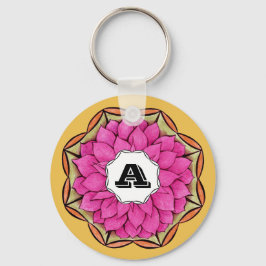 MODERNE POINSETTIA in der MAGENTA Schlüsselanhänger